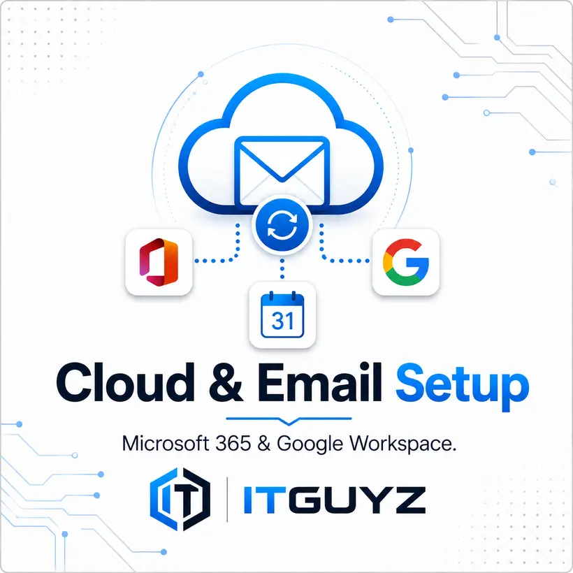 Cloud and email setup for Microsoft 365 and Google Workspace by ITGuyz
